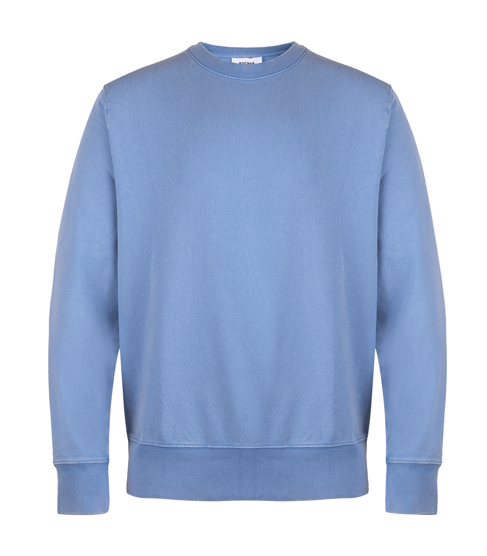 Corvus Sweater Dyed Swimmer Blue - Asoma | Apoella – APOELLA