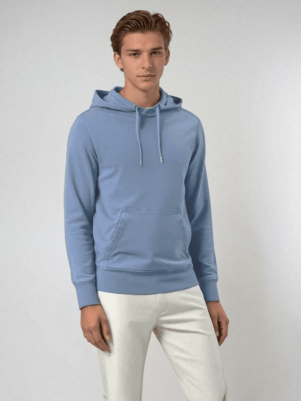 Loungewear Asoma Mensa Hoodie Dyed Swimmer Blue Apoella
