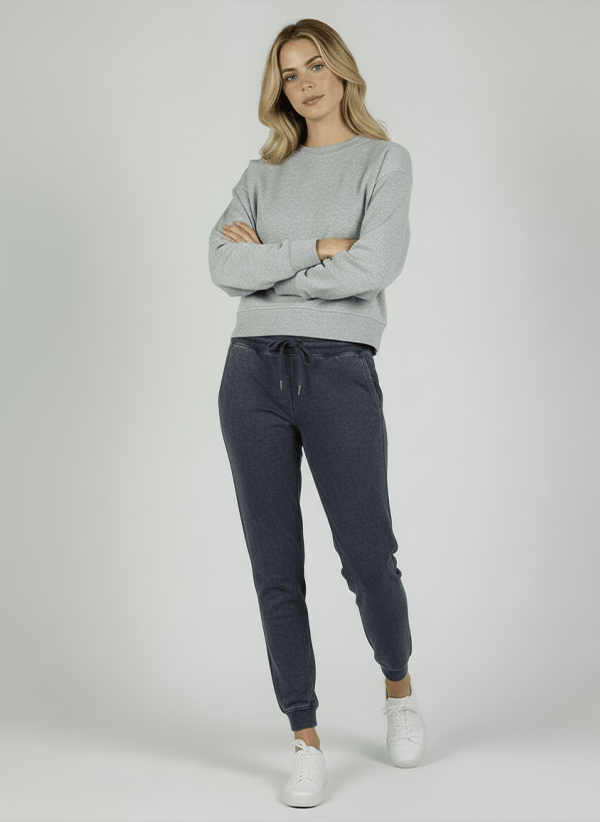 Loungewear Asoma Orion Crop Sweater Heather Grey Apoella