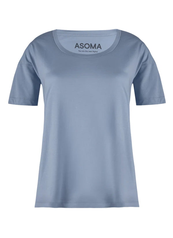 Loungewear Asoma Round Neck T-shirt Sky Apoella