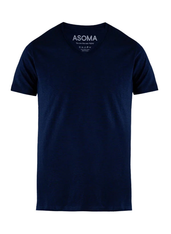 Loungewear Asoma V T-shirt Dark Blue Apoella