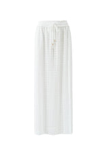 Mendi Slit Knit Long Skirt White