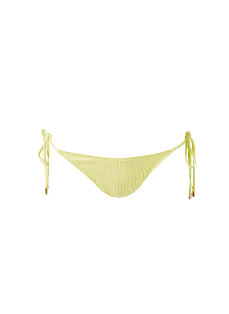 Miami Triangle Ring Detail Bikini Top Sunray Ribbed