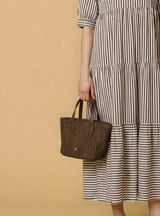 Mini Totes APOELLA Icaria Straw Mini Tote Brown O/S Apoella