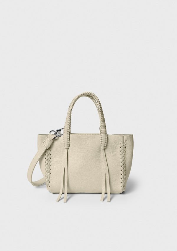 Mini Totes Callista Crafts APOELLA x Callista Crafts Navarino Micro Tote – Limited Edition Beige Leather Tote Bag O/S Apoella