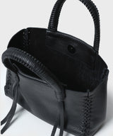 Mini Totes Callista Crafts Micro Tote Grained Leather Black O/S / Black Apoella
