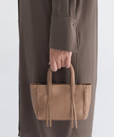 Mini Totes Callista Crafts Micro Tote Grained Leather Camel O/S Apoella