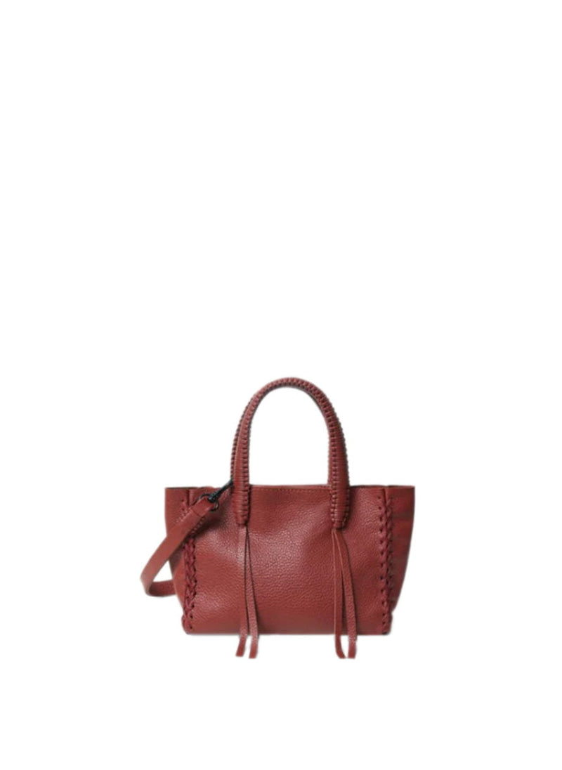 Mini Totes Callista Crafts Micro Tote Grained Leather Red O/S Apoella