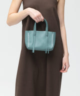 Mini Totes Callista Crafts Micro Tote Grained Leather Sky O/S Apoella