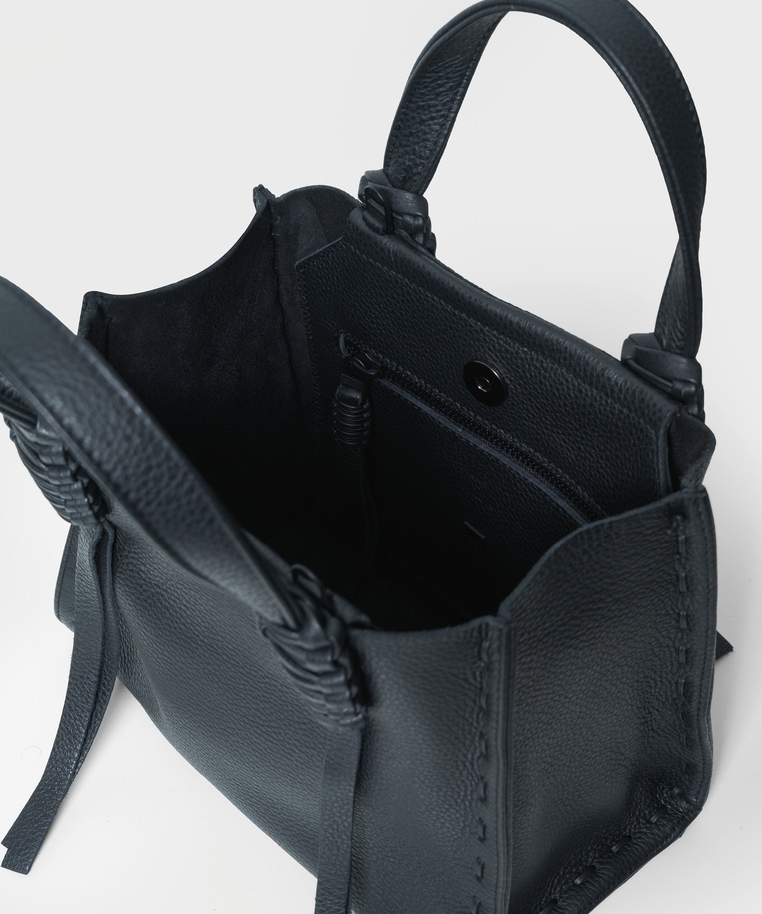 Mini Tote 23 Grained Leather Black - Callista Crafts | Apoella