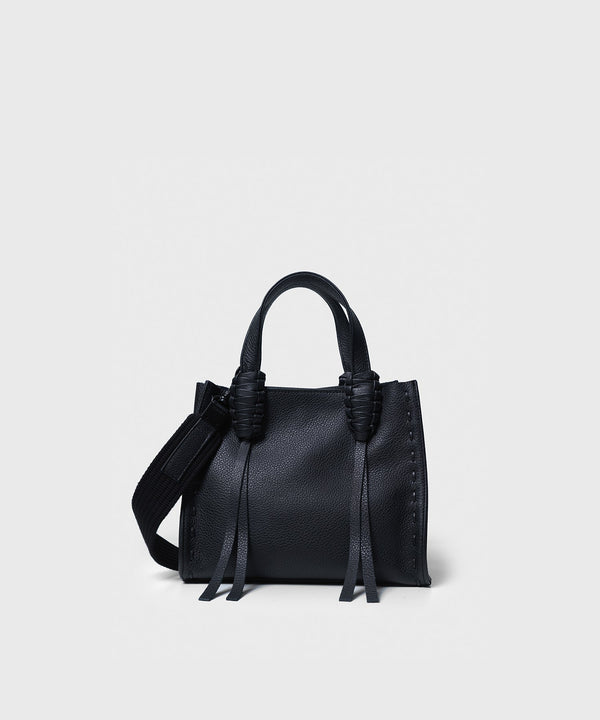 Mini Totes Callista Crafts Mini Tote 23 Grained Leather Black O/S / Black Apoella