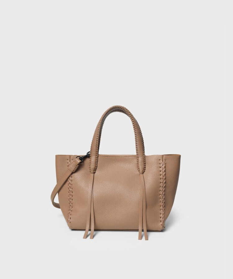 Mini Totes Callista Crafts Mini Tote Grained Leather Camel O/S Apoella