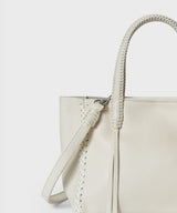 Mini Totes Callista Crafts Mini Tote Grained Leather Cream O/S / Cream Apoella