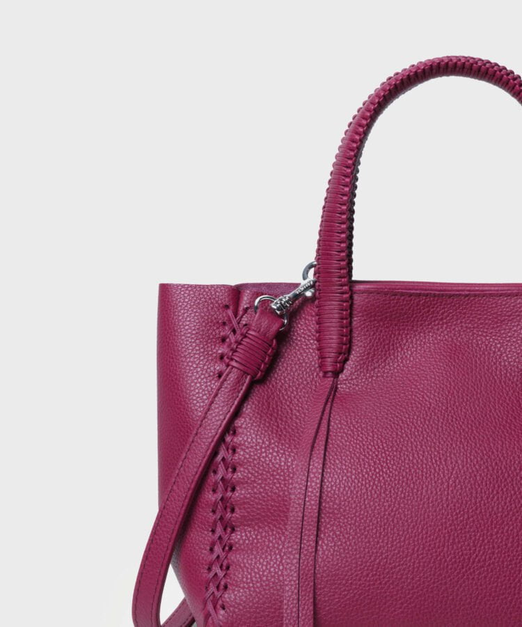 Mini Totes Callista Crafts Mini Tote Grained Leather Pink O/S / Pink Apoella