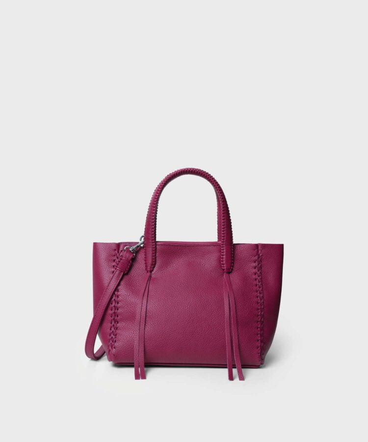Mini Totes Callista Crafts Mini Tote Grained Leather Pink O/S / Pink Apoella