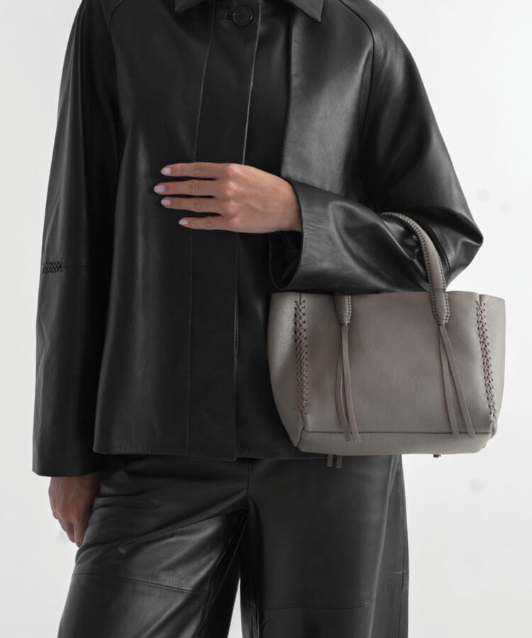 Mini Totes Callista Crafts Mini Tote Grained Leather Sand O/S Apoella