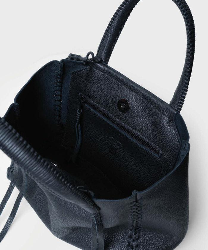 Tote Mini Grained Leather Black - Callista Crafts | Apoella – APOELLA