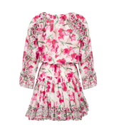 Misa Los Angeles Eliza Paneled Mini Dress Spring Fuchsia Mix Apoella