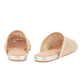 Mules Ancient Greek Sandals Slipper Raffia Mules Platinum/Natural Apoella