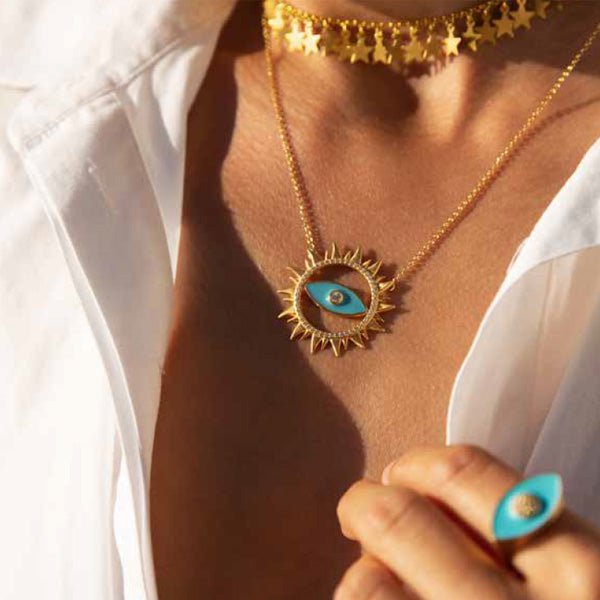 Necklaces Antonia Karra Aegean Sun Necklace Gold Plated O/S / Gold Apoella