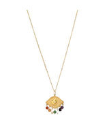Necklaces Antonia Karra Chakra Evil Eye Necklace Sps Stones Gold Pl O/S Apoella