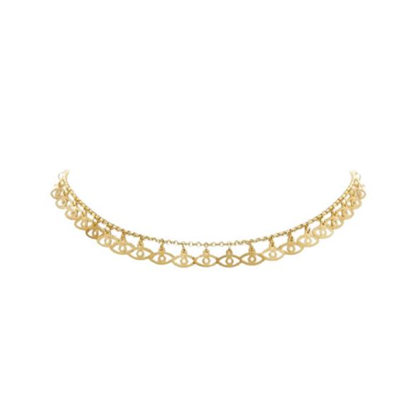 Necklaces Antonia Karra Eyes Short Necklace Gold Plated O/S Apoella