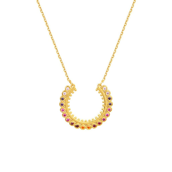 Necklaces Marianna Lemos Dot Necklace Gold Pink O/S Apoella