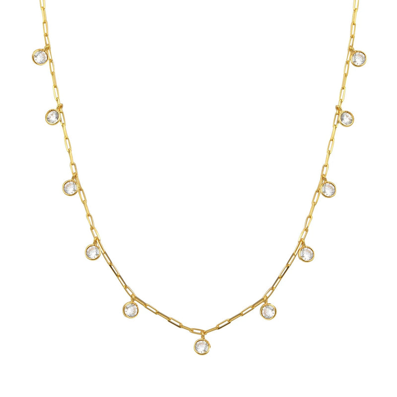 Necklaces Marianna Lemos Drops Necklace Gold/White O/S Apoella