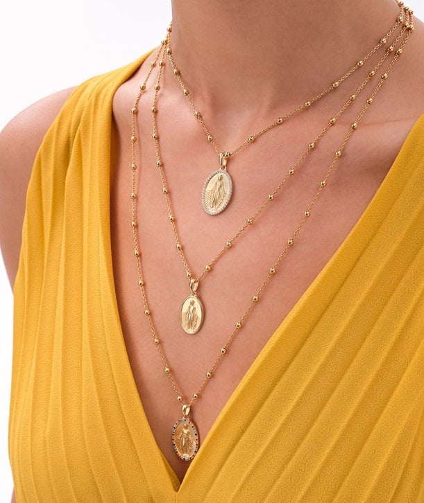 Necklaces Marianna Lemos Madonna Multi Necklace O/S Apoella