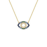 Necklaces Marianna Lemos Maia Necklace Gold Blue O/S Apoella