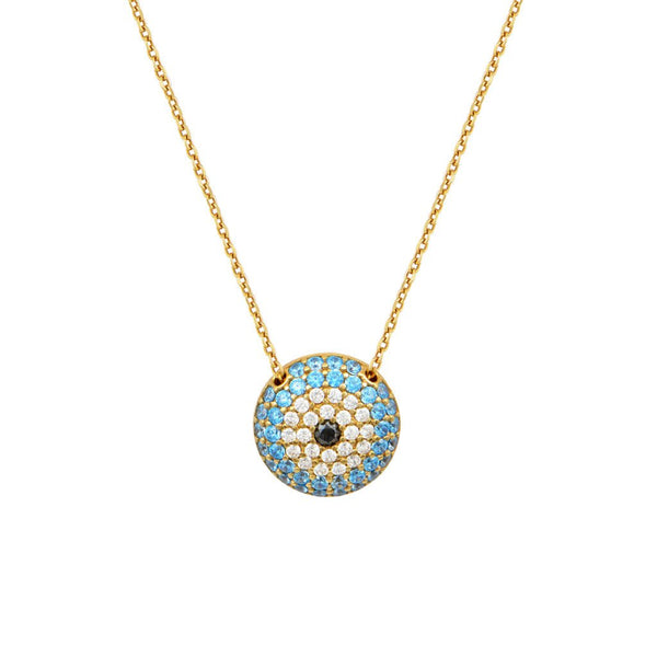 Necklaces Marianna Lemos Mati Necklace Gold Aqua O/S Apoella