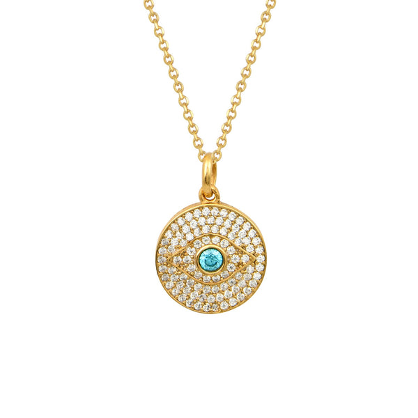 Necklaces Marianna Lemos Melina Necklace Gold/Blue O/S Apoella