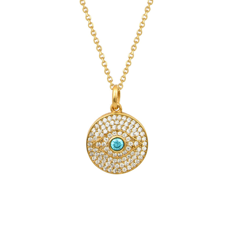 Necklaces Marianna Lemos Melina Necklace Gold/Blue O/S Apoella