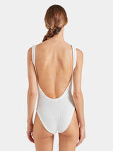 One-Piece - Square Neck Low Back One Piece White O/S / White Apoella