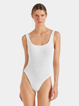One-Piece - Square Neck Low Back One Piece White O/S / White Apoella