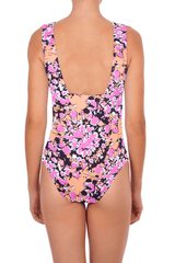 One-Piece Emmanuela Swimwear Amber V Neck One-piece Pink/Orange/Black Apoella