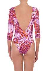 One-Piece Emmanuela Swimwear Emmaline Long Sleeve One-piece Pink/Multi Apoella