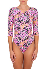 One-Piece Emmanuela Swimwear Emmaline Long Sleeve One-piece Pink/Orange/Black Apoella
