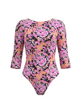 One-Piece Emmanuela Swimwear Emmaline Long Sleeve One-piece Pink/Orange/Black Apoella