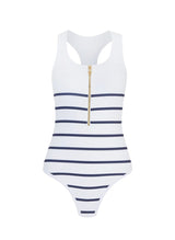 One-Piece Heidi Klein Core Textured Racerback One-piece Nautical Stripes Apoella
