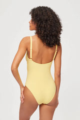 One-Piece Heidi Klein Mazunte Ring Scoop One Piece Light Yellow Apoella