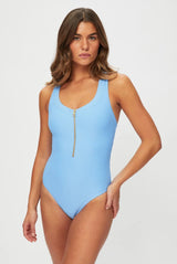 One-Piece Heidi Klein Ocean Racerback One Piece Light Blue Apoella