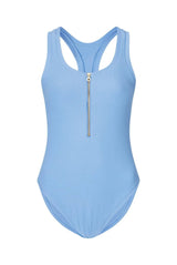 One-Piece Heidi Klein Ocean Racerback One Piece Light Blue Apoella