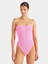 One-Piece Hunza G Brooke Bandeau One Piece Bubblegum O/S / Bubblegum Apoella