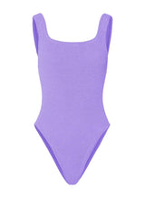 One-Piece Hunza G Square Neck Low Back One Piece Lilac O/S / Lilac Apoella