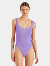 One-Piece Hunza G Square Neck Low Back One Piece Lilac O/S / Lilac Apoella