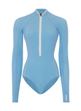 One-Piece Hunza G Tyra Zipper Surfsuit Upf 50+ Cornflower Apoella