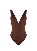 One-Piece Kiohne Elianne V Neck One Piece Brown Apoella