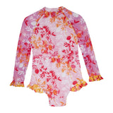 One-Piece Marie Raxevsky Long Sleeve Zip Surf Suit Botanical Mix Apoella