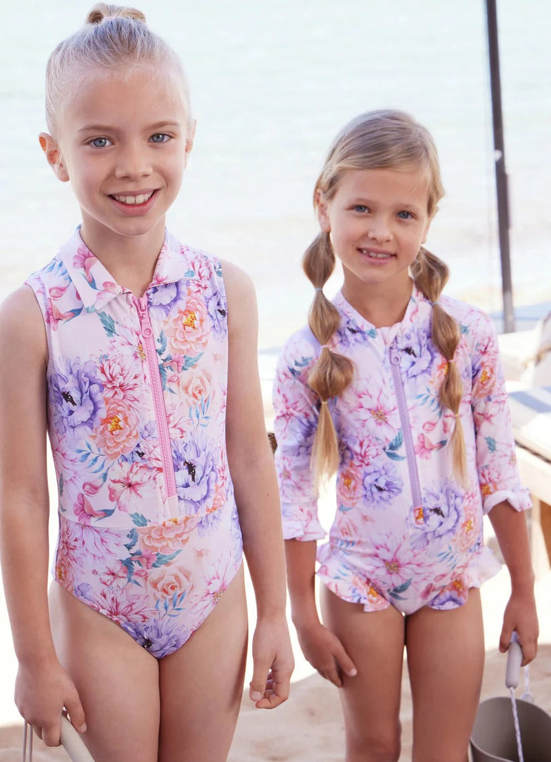 One-Piece Marie Raxevsky Long Sleeve Zip Surf Suit Romantic Apoella